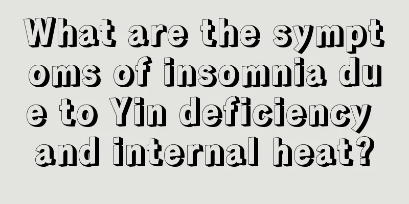 What are the symptoms of insomnia due to Yin deficiency and internal heat?