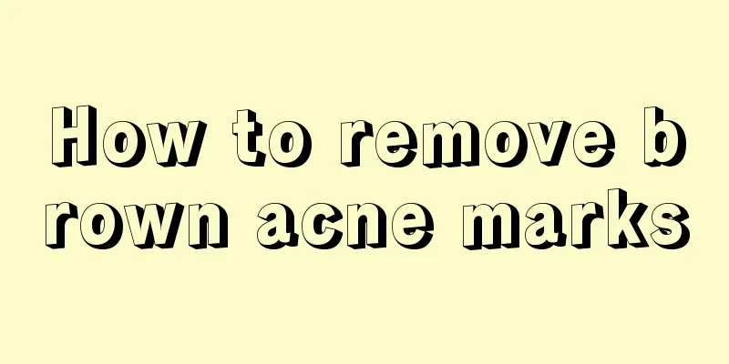 How to remove brown acne marks