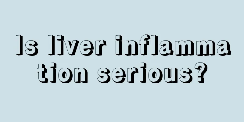 Is liver inflammation serious?