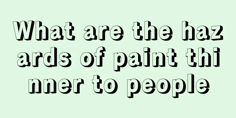 What are the hazards of paint thinner to people