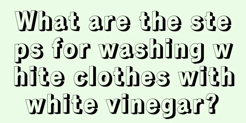 What are the steps for washing white clothes with white vinegar? 