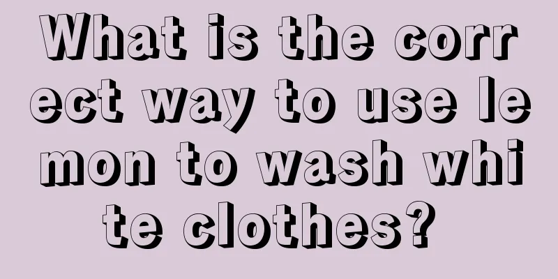 What is the correct way to use lemon to wash white clothes? 