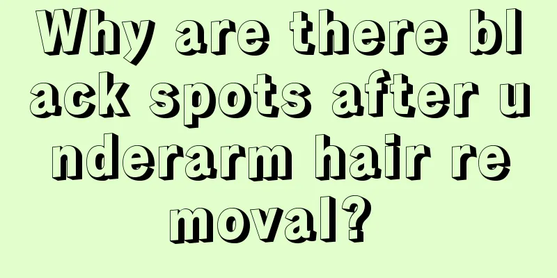 Why are there black spots after underarm hair removal? 