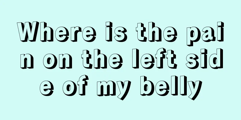 Where is the pain on the left side of my belly