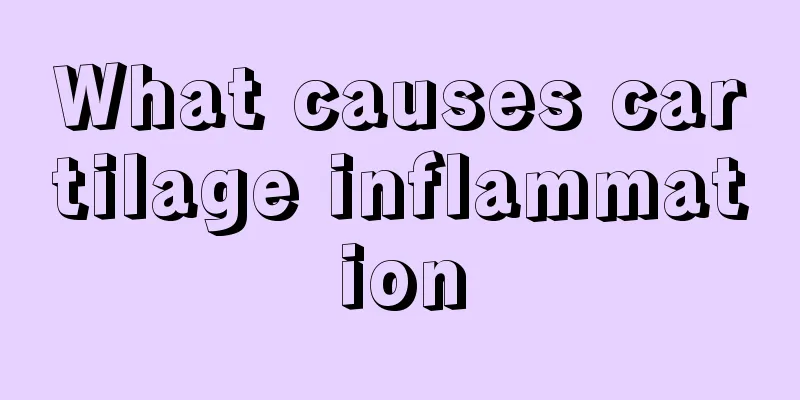 What causes cartilage inflammation