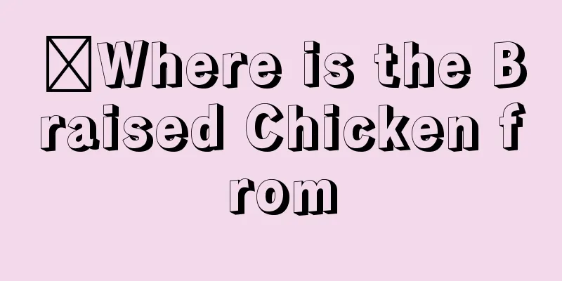 ​Where is the Braised Chicken from