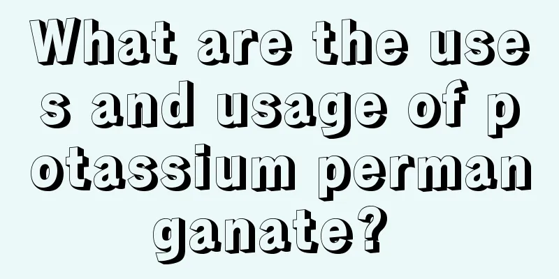 What are the uses and usage of potassium permanganate? 