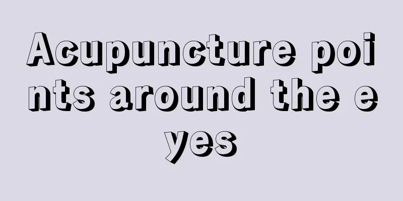 Acupuncture points around the eyes