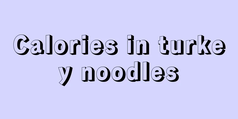 Calories in turkey noodles