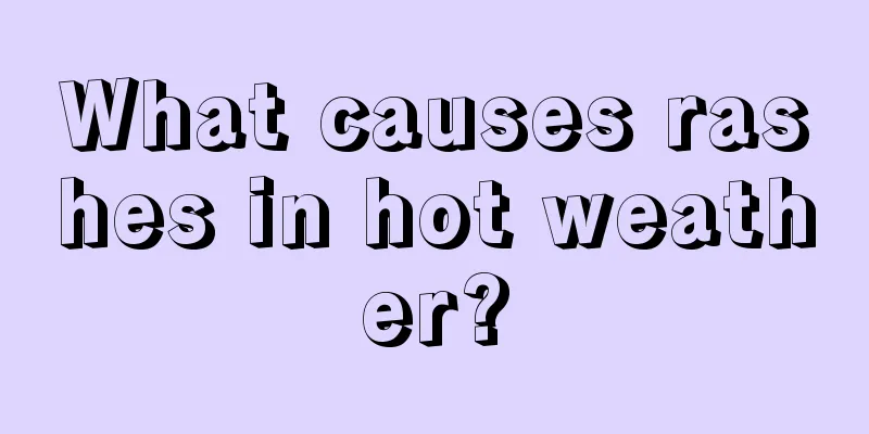 What causes rashes in hot weather?