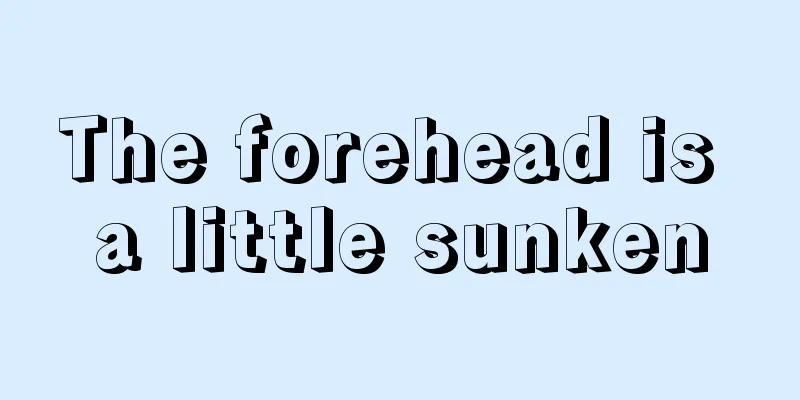 The forehead is a little sunken