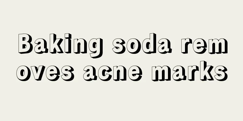 Baking soda removes acne marks