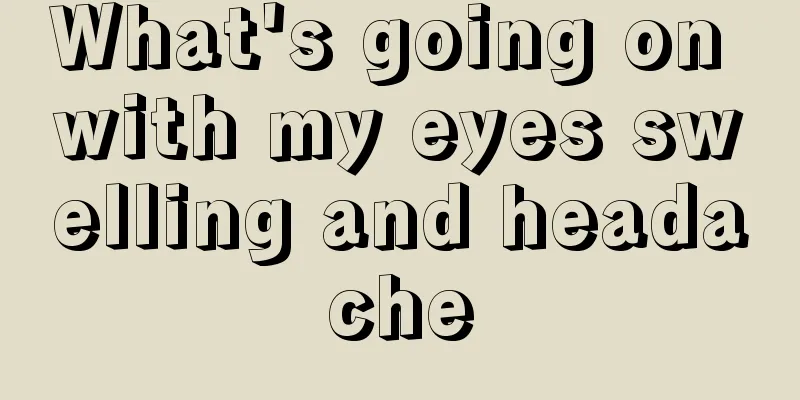 What's going on with my eyes swelling and headache