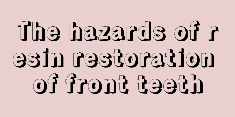 The hazards of resin restoration of front teeth