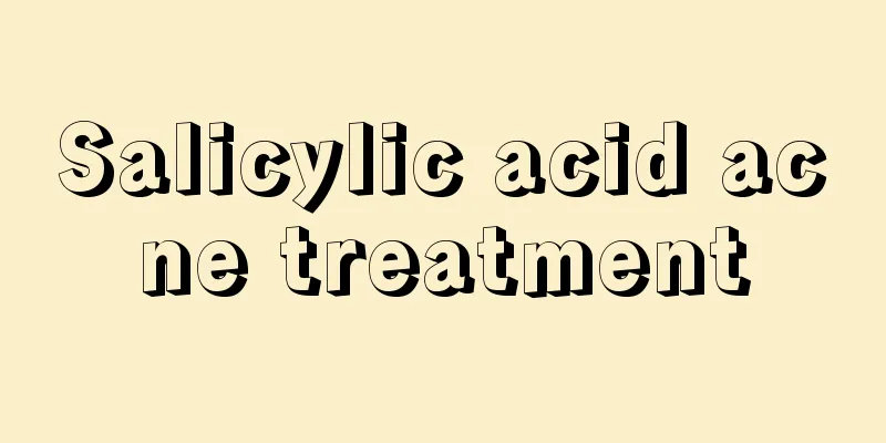 Salicylic acid acne treatment