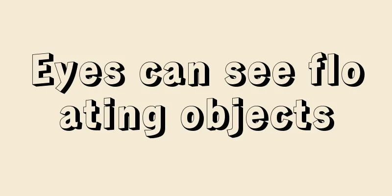 Eyes can see floating objects