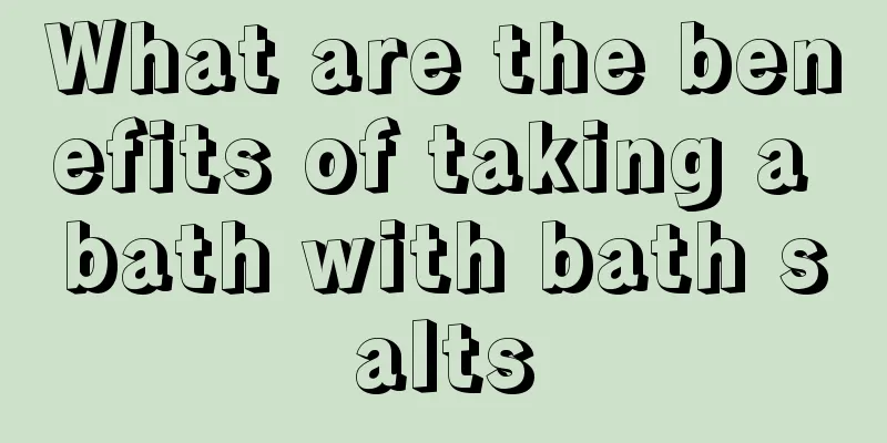 What are the benefits of taking a bath with bath salts