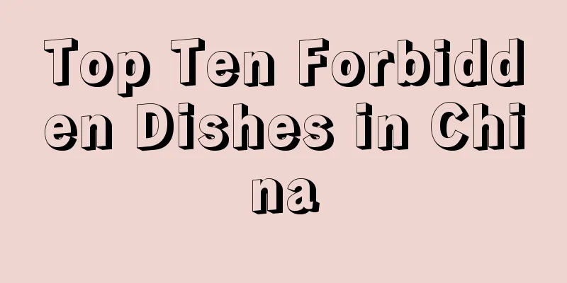 Top Ten Forbidden Dishes in China