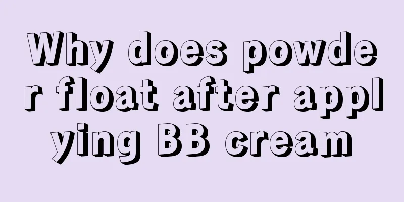 Why does powder float after applying BB cream
