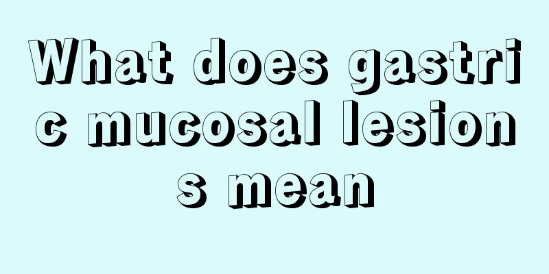What does gastric mucosal lesions mean