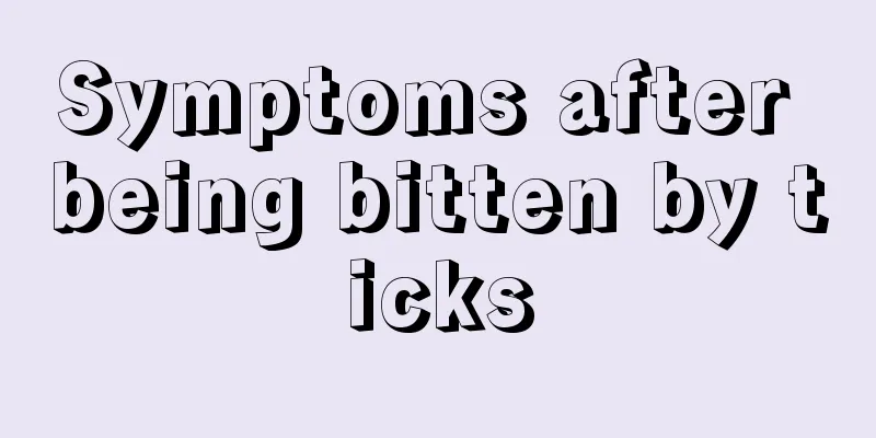 Symptoms after being bitten by ticks