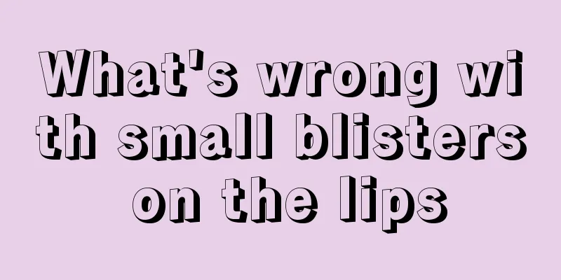 What's wrong with small blisters on the lips