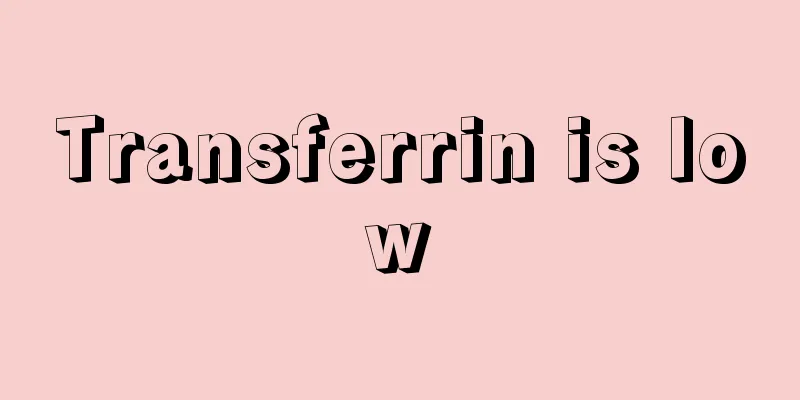 Transferrin is low