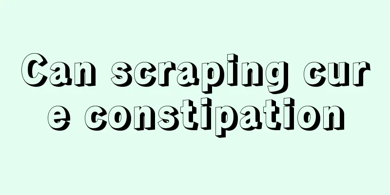 Can scraping cure constipation