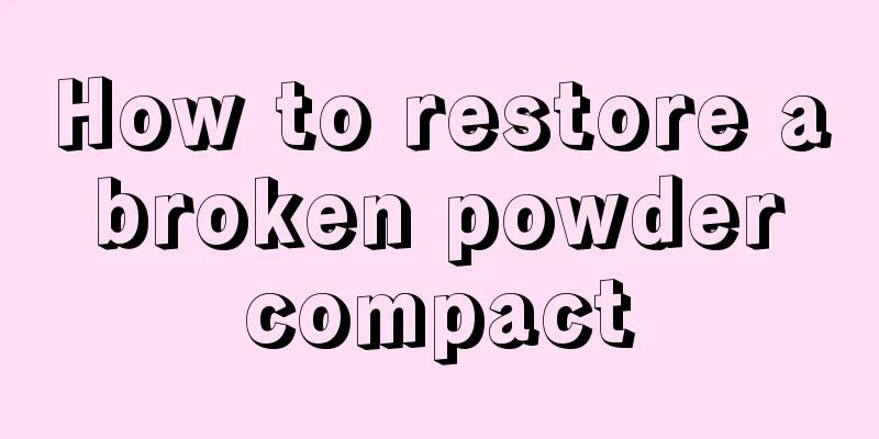 How to restore a broken powder compact
