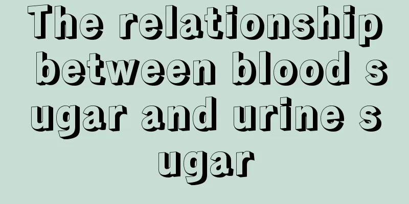 The relationship between blood sugar and urine sugar