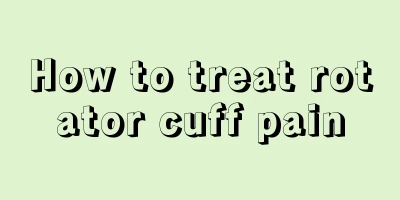 How to treat rotator cuff pain
