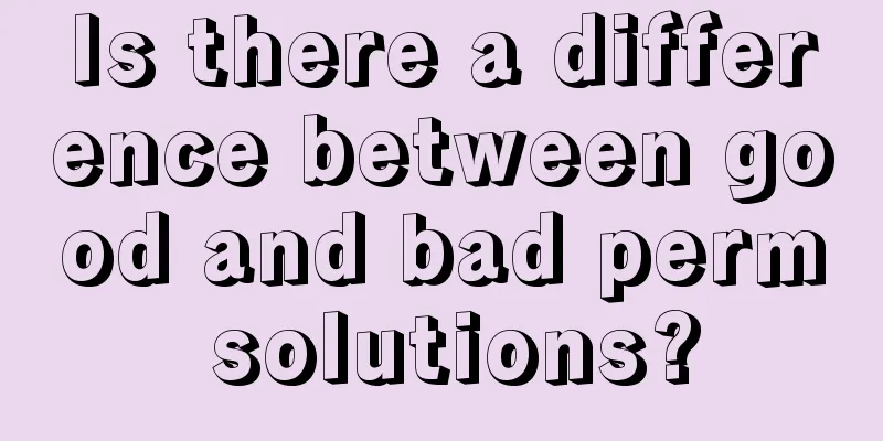 Is there a difference between good and bad perm solutions?