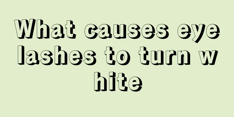 What causes eyelashes to turn white