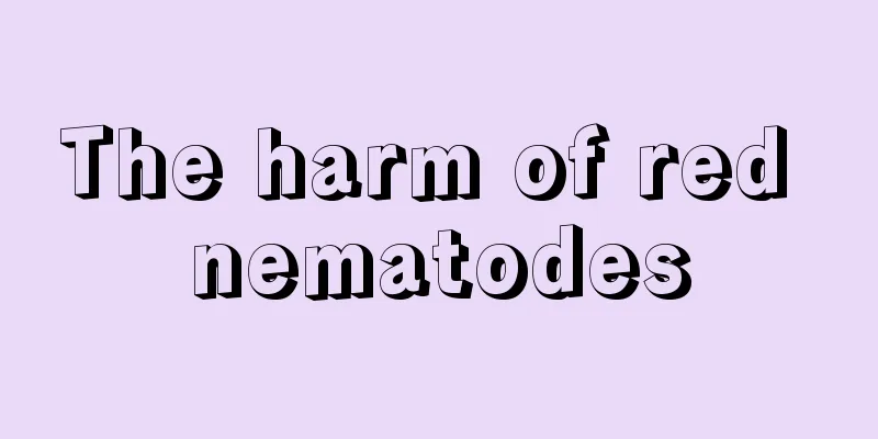 The harm of red nematodes