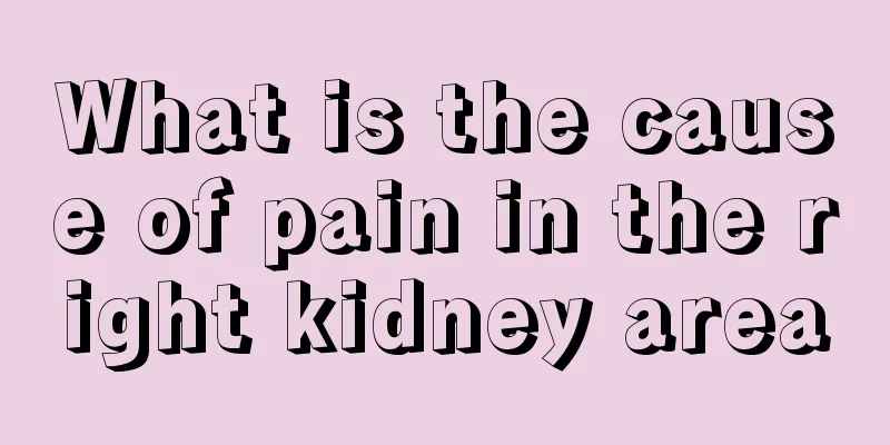 What is the cause of pain in the right kidney area