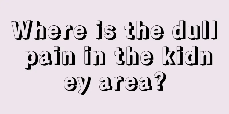 Where is the dull pain in the kidney area?