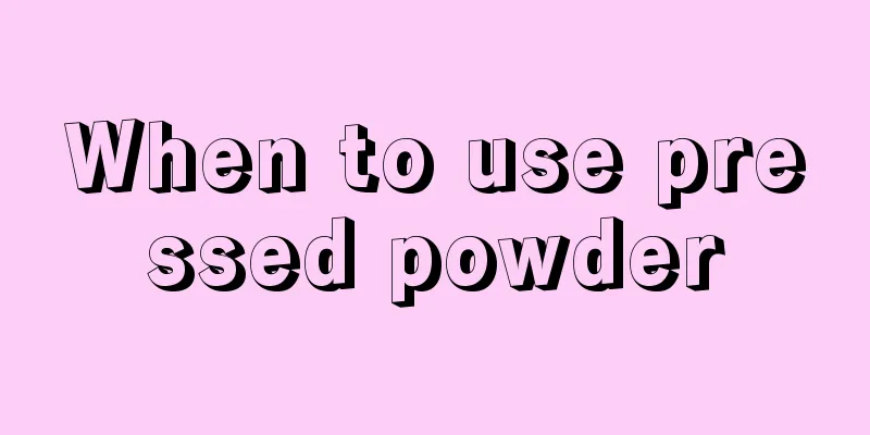 When to use pressed powder