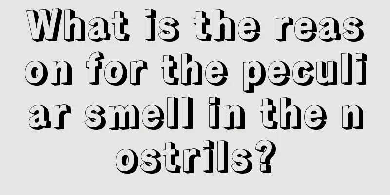 What is the reason for the peculiar smell in the nostrils?