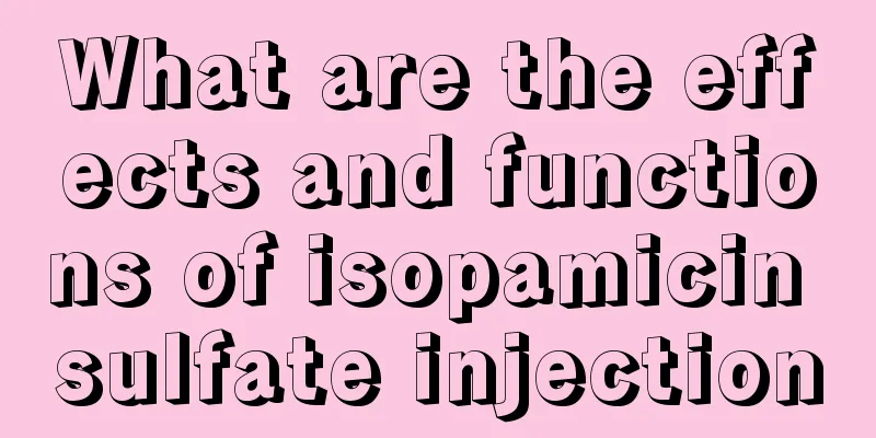 What are the effects and functions of isopamicin sulfate injection