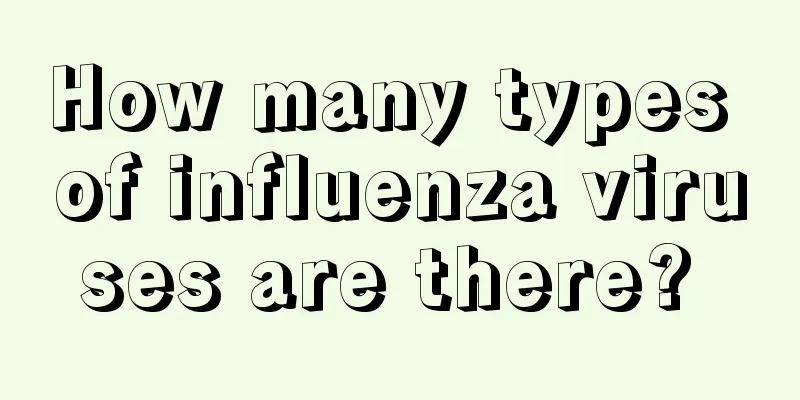 How many types of influenza viruses are there? 