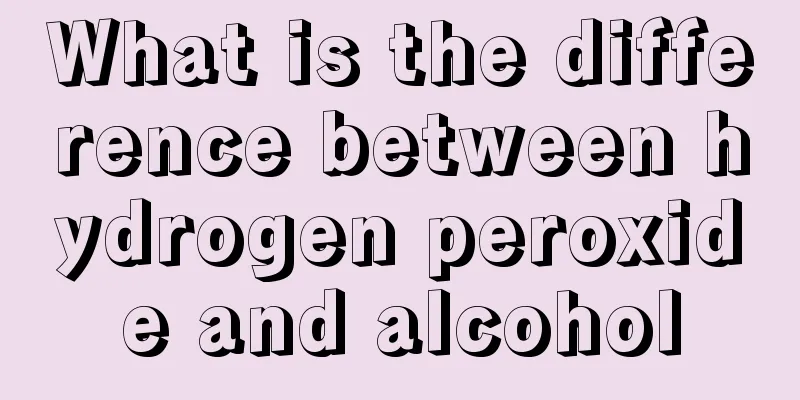 What is the difference between hydrogen peroxide and alcohol