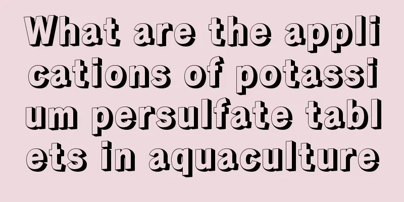 What are the applications of potassium persulfate tablets in aquaculture