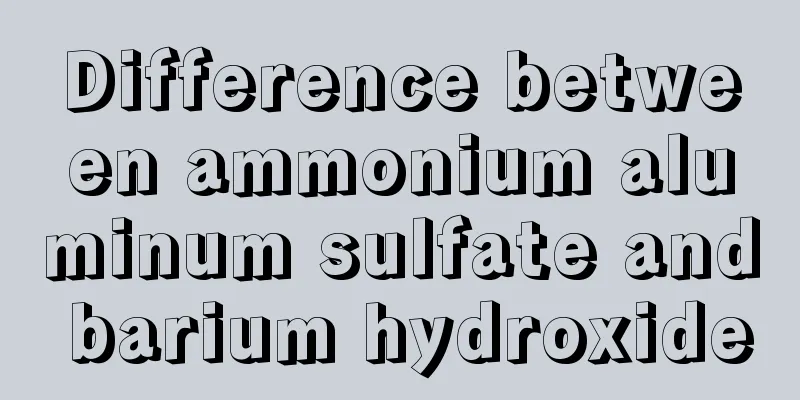 Difference between ammonium aluminum sulfate and barium hydroxide