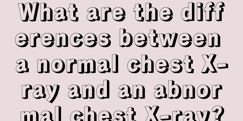 What are the differences between a normal chest X-ray and an abnormal chest X-ray?