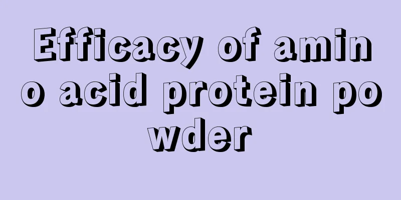Efficacy of amino acid protein powder