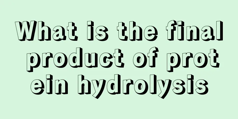 What is the final product of protein hydrolysis
