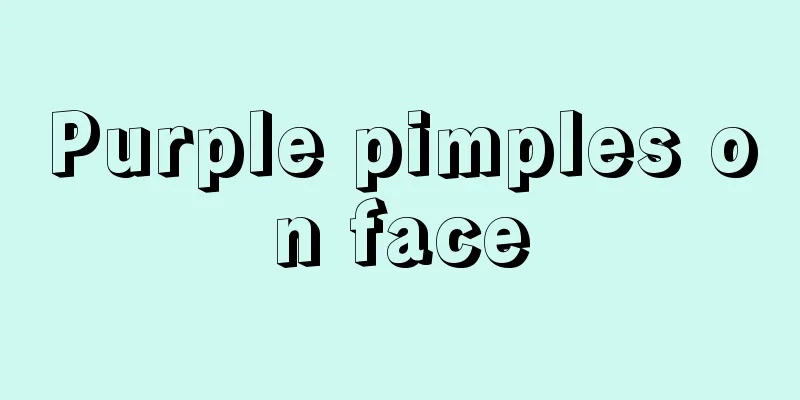 Purple pimples on face