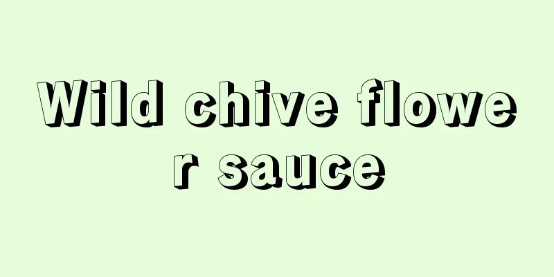 Wild chive flower sauce