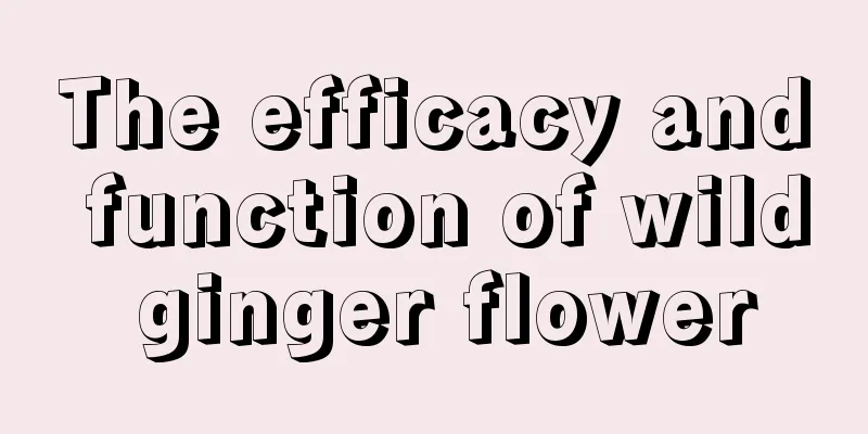 The efficacy and function of wild ginger flower