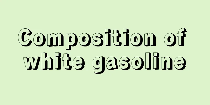 Composition of white gasoline